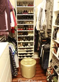 20 Incredible Small Walk-in Closet Ideas & Makeovers | The Happy Housie