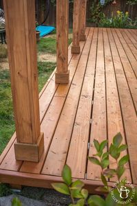 DIY: Turning a Concrete Slab Into a Covered Deck - Catz in the Kitchen