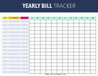 FREE Bill Tracker Printables: Stay on Top of Your Monthly & Yearly Payables!