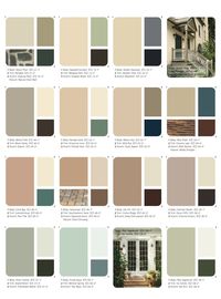 2014 exterior shutter and door paint schemes | record the colors here for my future reference: