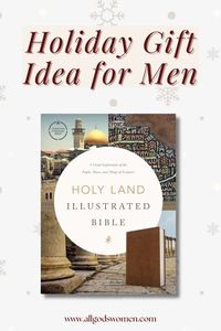 I own many Bibles. They each have their own offering and serve different purposes. But the Holy Land Illustrated Bible is going to have a special place on my shelf so that I can reference it often while working on All God’s Women podcast episodes. It’s going to add a new dimension to my research and studies. #biblesformen #christmasgift #holidaygiftideas