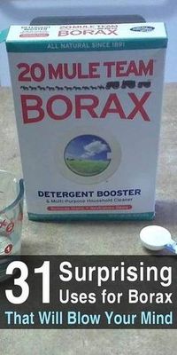 Borax is one of the most useful substances in the world. It can be used to clean most of the things in your home. #borax #usesforborax #boraxhacks #cleaninghacks