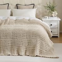 PRICES MAY VARY. LOOSE & ELASTIC CHUNKY KNIT BLANKET - Our blankets are 100% hand-woven using larger Chenille Yarn,It Feel soft, comfortable, rich texture, strong drape,Enjoy warmth and comfort with a soft and elastic fabric. Choose from a range of colors and styles to fit any home or travel decor.And ultra-cozy softness offers the utmost comfort all year round. AVAILABLE IN MULTIPLE FULL SIZES - Two Oversized for you, measures size Throw XL 51''x63'' or Twin size 60''x80'' is generously ,very f