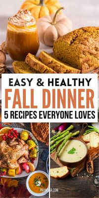 Here are some yummy, healthy and easy to make fall dinner recipes to enjoy when the weather starts cooling down. The best 5 Fall recipes that everyone loves! We share a pumpkin soup recipe, pies, a creamy fish recipe and much more // fall recipes // fall dinner recipes // recipe // recipes for dinner // recipe of the day //dinner ideas // fall soup recipes