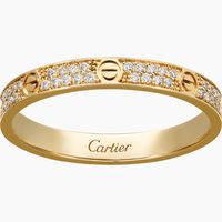 CRB4218000 - LOVE ring, SM - Yellow gold, diamonds - Cartier