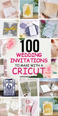 100 Gorgeous Wedding Invitation SVG-files for Your Cricut - Awesome Alice