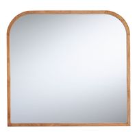 Talia Wood Arched Vanity Mirror - World Market