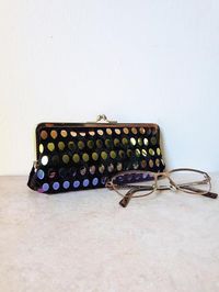 Hey, I found this really awesome Etsy listing at https://www.etsy.com/ca/listing/549195608/1980s-black-velour-eyeglasses-case