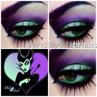 Maleficent eye makeup