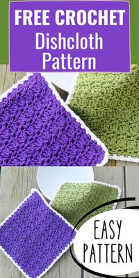 Now you can make these vintage looking dishcloth for your kitchen following this free crochet pattern. Easy and quick, this washcloth tutorial is great for beginners to practice their skills. #crochetdishcloth, #easycrochetdishcloth, #beginnercrochetdishcloth, #crochetwashcloth, #freecrochetdishcloth, #crochet