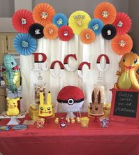 Pokémon dessert table