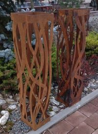 Two Towers two Guardians A Pair of Really Large Monumental Abstract Rusty Garden Columns. Rusty Metal Sculptures. Big Garden Columns - Etsy Ukraine