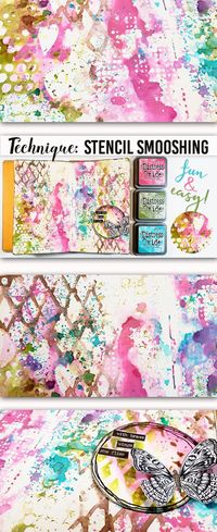 Such a fun technique! 🤗 #rangerink #distressoxide #oxideinks #timholtz #distressoxi… | Mixed media art journaling, Mixed media art techniques, Art journal tutorial