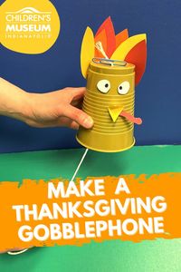 Make a quick Thanksgiving craft with your kids and learn some science too with our Gobblephone activity. This silly turkey craft is super simple and make some fun sounds. Get the full tutorial on our blog!