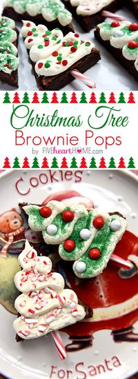 Christmas Tree Brownie Pops | 19 Amazingly Cute Ideas For Christmas Treats That You Can Actually Make