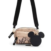 Pink Nylon Disney Minnie Mouse Sketch Crossbody Bag