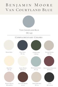 Van Courtland Blue by Benjamin Moore should be on the top of your favorite paint list. This elegant Old World blue is timeless and effortless.