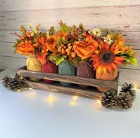 Fall Decor/buffalo Plaid Decor/fall Centerpiece/fall Table - Etsy