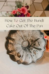 It is tricky to get your bundt cake out of the pan, but once you learn this tecnique you will never be worried again! 