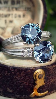 Blue-Green Montana Sapphire Engagement Rings