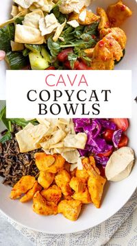 These CAVA copycat bowls are so easy to make at home. Follow the step-by-step for creating a delicious and healthy homemade DIY CAVA-style bowl to enjoy every day. And mix and match ingredients to keep it fresh and different! This one has harissa honey chicken, a favorite!