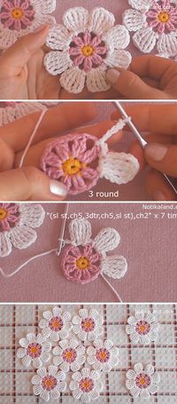 These lace crochet flowers are creative for so many projectsCrocheting flowers is enjoyable and it makes the perfect embellishment for accessories