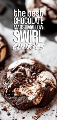 Chocolate Marshmallow Swirl Cookies [50 Minutes] – Chasety