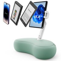 Amazon.com: SAIJI Tablet Stand Pillow, 360° Adjustable Tablet Holder for Bed with Flexible Dual Axis Arm, Phone Holder for iPhone 15, 15Pro, iPad, Kindle, Portable Monitor and All 4.7" - 15.6" Devices (Cyan) : Electronics