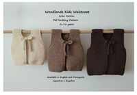 Ei, encontrei este anúncio da Etsy realmente fantástico em https://www.etsy.com/listing/721957745/kids-knitting-pattern-woodlands-kids