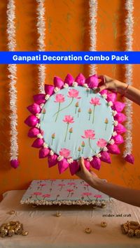 Affordable lotus Ganpati decor…Reusable as rangoli mat…click on link below to order and details #ganpati #ganpatidecoration #ganeshchathurthi #ganesha #decoridea #ganpatibappamorya #ganpatibappa #ganpatibackdrop