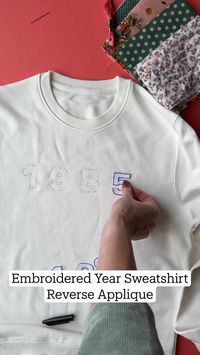 Reverse applique numbers