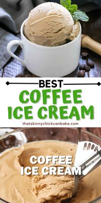 This Coffee Ice Cream recipe is the perfect summer treat for coffee lovers! It's rich, creamy and irresistible!!!