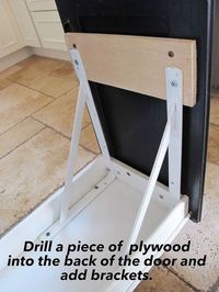 Turn a old drawer and cabinet into a pullout trashcan