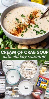 This Cream of Crab Soup is bursting with lump crabmeat and full of Maryland flavor, thanks to Old Bay Seasoning. So creamy and decadent.