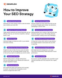 11 Tips to Improve and Refine Your SEO Strategy [Infographic] | Social Media Today