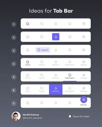 7 Tab bar design ideas #uidesign #uidesigner #uidesignpatterns #uidesigns #uidesigners #uidesigninspiration #uidesignawarded #uidesignchallenge #uidesigncompetition #uidesignerlife #uidesignideas #uidesigning #UIDesignoftheweek