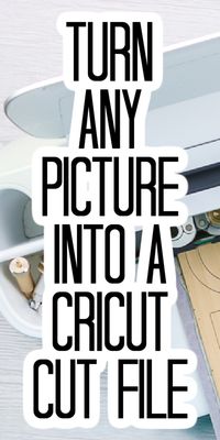 Make a Cricut cut file from any image on your device with our easy to follow tutorial! You can make an SVG file from an image in minutes! #cricut #cricutcreated #cutfile #svgfile