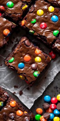 M&M Brownies [45 Minutes] - Chasety