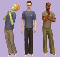 Mod The Sims - T-shirt & Slacks? No more! - default replacement