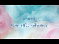 Tutoriel [Fond effet nébuleuse] - Art-thérapie - YouTube