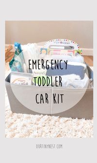 One of the things I've learned early into motherhood, is to always be prepared. That's what I always keep my Emergenct Toddler Car Kit stocked and ready.