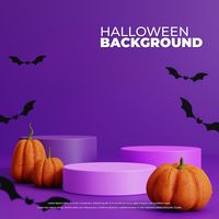 Halloween background with podium for pro... | Premium Psd #Freepik #psd #cylinder #stage-podium #product-stage #product-stand