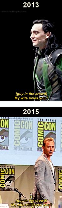 The King of Comic-Con. (Gifs by tomhiddleston-gifs.tumblr…