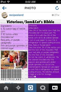 bible recipe from sam and cat and victorius sweet