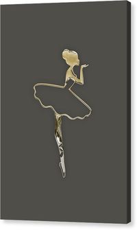 Ballet Canvas Print featuring the mixed media The Ballerina by Marvin Blaine