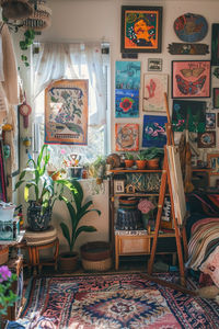 Design an artistic boho bedroom that brings creativity into your small space. Use a mix of textures, vibrant patterns, and personal artwork to create a cozy and inspiring atmosphere. Ideal for those who love a unique and personalized touch. #ArtisticBoho #CreativeSpace #SmallBedroomDecor