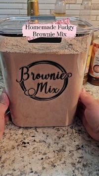 The Craftologist on Instagram: "Updated Homemade Brownie Mix for your pantry! 🤗 This bulk mix is the equivalent to 5 store bought brownie box mixes, but way better ingredients! 🤗❤️🤌😘"