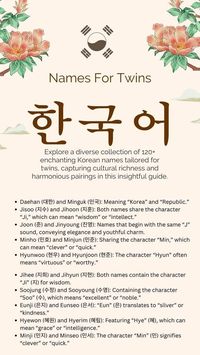 120+ Korean Names For Twins - Creative Nomenclature