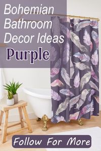 Bohemian Bathroom Decor Ideas
Add a touch of colorful boho to your bathroom decor and never have a boring bathroom again.

bathroom decor ideas purple | bohemian bathroom decor ideas purple | boho bathroom decor ideas shower curtains | boho themed bathroom ideas | colorful boho bathroom | shower curtain purple