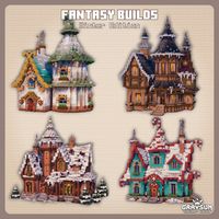 Minecraft fantasy builds - Winter edition. Download my builds on patreon!